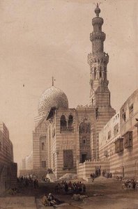 Tomb of Sultan Qayt-bay in the Eastern Cemetery, or Tombs of the Caliphs, Cairo by David Roberts