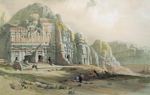 View of the Ruins of Petra, Jordan