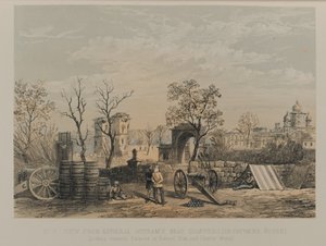 View from General Outram’s Headquarters [Dr Fayrer’s House]. Looking Towards Palaces of Furrad Bux and Chuttur Munzil by David Scott Lieutenant Colonel (after) Dodgson