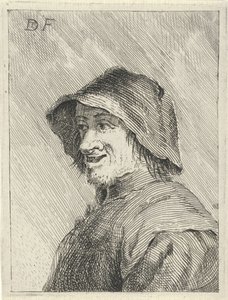 Farmer with Hat Facing Left by David Teniers (II)
