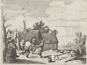 Dancing Peasants to the Music of Two Musicians