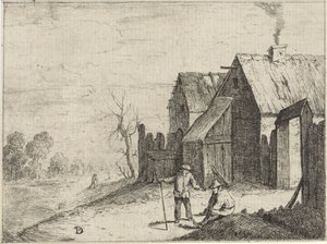 Two Farmers in Conversation by David Teniers (II)