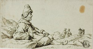 Man Resting in Landscape by David Teniers the Younger
