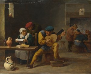 Peasants making Music in an Inn by David Teniers the Younger
