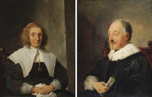 Portrait of a Woman and Portrait of a Man by David Teniers the Younger