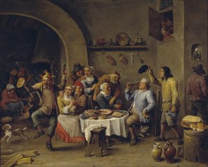 The Bean King by David Teniers the Younger