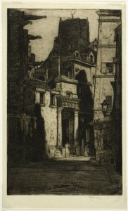 Saint Gervais, Rue des Barres, plate four from the Paris Set