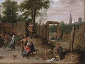 A Village Kermesse Near Antwerp by David the Younger Teniers