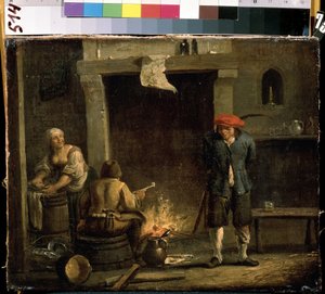 At the oven by David Teniers the Younger