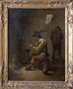 Peasants in an Interior by David Teniers the Younger