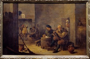Smoking in a Hostel (17th Century) by David Teniers the Younger