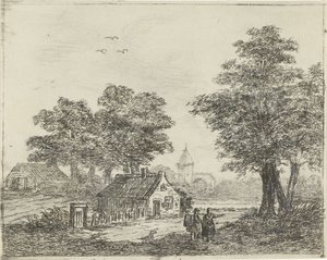 Landscape with Walkers by David van der Kellen