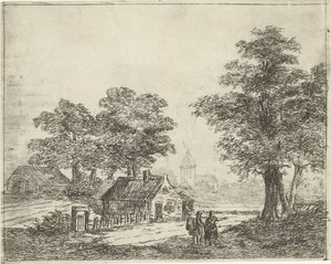 Landscape with Walkers by David van der Kellen