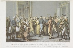 Prince of Orange at the House of Count of Limburg Stirum, 1813