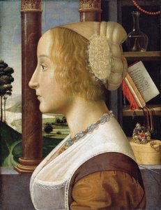 Profile Portrait of a Young Woman by Davide Ghirlandaio