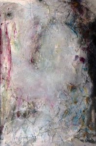 Dramatic Pink Blue Abstract