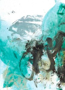 Dynamic Teal Movement by Deb Chaney