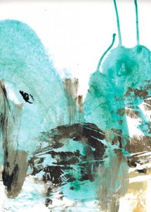 Fluid Teal Expression by Deb Chaney