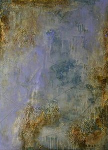 Lavender Textured Abstract by Deb Chaney