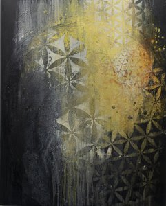 Sacred Geometry Gold Glow