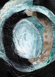 Teal Abstract Swirl