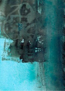 Textured Teal Depths by Deb Chaney