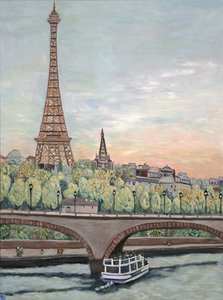 Eiffel Tower View, 2017 by Deborah Eve Alastra