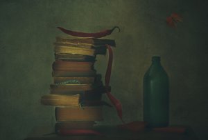 Chilies and Old Books by Delphine Devos