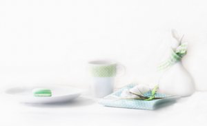 Fresh Green Macaron Table by Delphine Devos