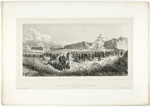Battery no.14, from Souvenirs d’Italie: Expedition to Rome by Denis Auguste Marie Raffet