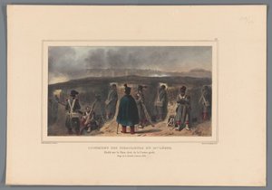 Shooters Behind a Breastwork, 1832 by Denis Auguste Marie Raffet
