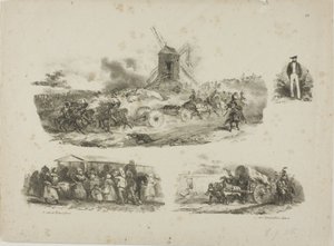 Sheet of Sketches by Denis Auguste Marie Raffet