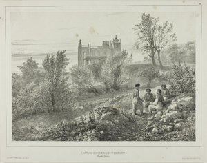 The Château of Count Woronzoff, Aloupka, Crimea, August 12, 1837 by Denis Auguste Marie Raffet
