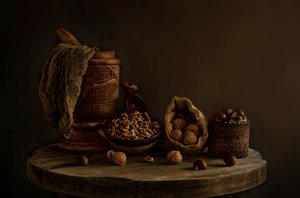 Rustic Nuts Still Life