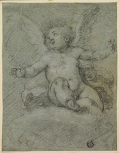 Putto Seated on Clouds by Denys Calvaert