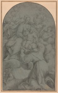 Saint Francis of Assisi Adoring the Virgin and Child by Denys Calvaert