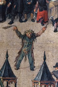 The Triumph of Archduchess Isabella in the Ommeganck in Brussels: Detail of a Figure in a Devil Costume