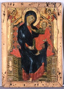 Enthroned Madonna with Child and Two Angels, c.1300 by Deodato Orlandi Deodato Orlandi