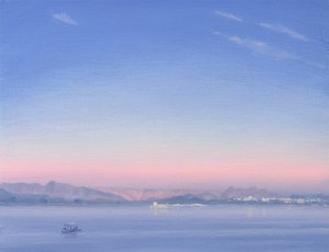 Dawn over Lake Piccola by Derek Hare
