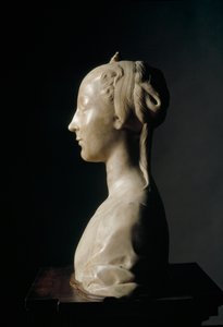 Bust of young lady by Desiderio da Settignano