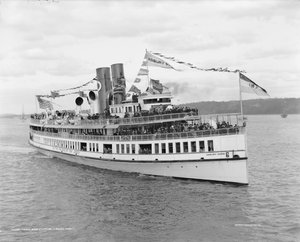 Sandy Hook Steamer Asbury Park by Detroit Publishing Co.