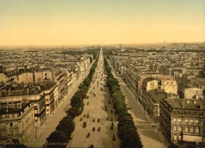Avenue des Champs-Élysées, Paris, c.1890-1900 by Detroit Publishing Co.
