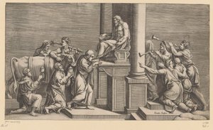 Sacrifice of a Bull to Jupiter by Diana Mantuana