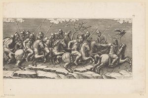 Procession of Armed Riders (Right Part)