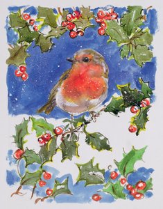 Christmas Robin by Diane Matthes