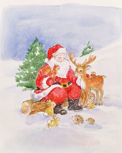 Santa and Friends by Diane Matthes
