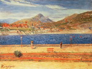A View Across the Water by Diario or Dario de Regoyos y Valdes