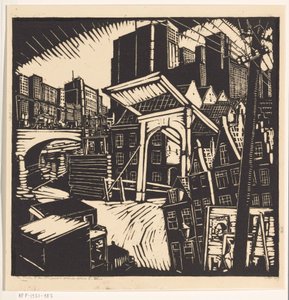 The Old and the New City by Dick Ket (signed by artist)