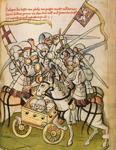 Battle Scene During the Crusades of Catholics Against the Hussites