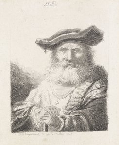 Old Man with Beret by Diederik Jan Singendonck